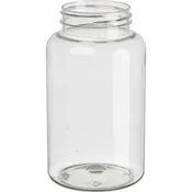 13.5 oz. (400 cc) Clear PET Plastic Packer Bottle, 53mm 53-400, 38 Grams