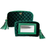 Glam Makeup Case - Emerald Velvet