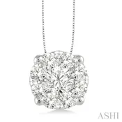1/3 Ctw Lovebright Round Cut Diamond Pendant