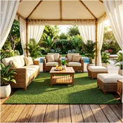 Artificial Grass Rug 5'x7' | Premium 54oz Indoor Outdoor Turf