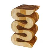 “Snake” Wood Stool