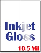 10.5 Mil Inkjet Gloss 2up Greeting Cards