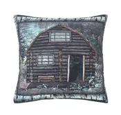 ACCENT PILLOW BEAR LODGE CABIN