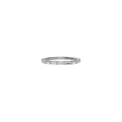 14 karat white gold band with baguette diamonds