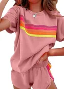Ava Shortsleeve Striped Top