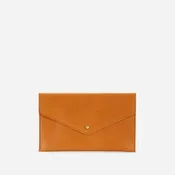 Abeba Full-Grain Leather Envelope Clutch