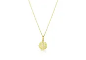 18 Karat Yellow Gold Circle of Hearts Pendant