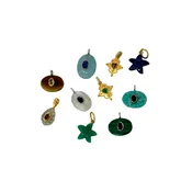 Assorted Charms with Crystal Eye