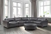 Italia Leather Sectional — Factory Direct Furniture Store -- America The Beautiful Dreamer