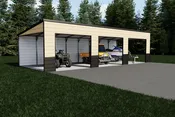 15'WX40'LX10'H VERTICAL ROOF SKU 088