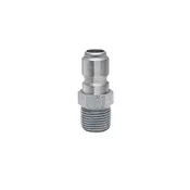 1/2″ Quick Coupler Plug MPT, Zinc Steel