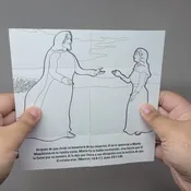 Spanish Jesus Lives Bible Story Card – Interactive Easter Craft & Resurrection Story for Kids (12-Pack)