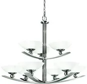 Aztec 34667 by Kichler Lighting Nine Light Palla Hanging Chandelier in Polished Nickel Finish
