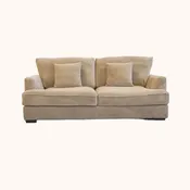 Aruba Tan 80" plush sofa-love
