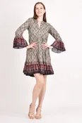 Ajrakh Print Mini Dress