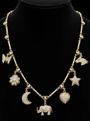1.00ct. T.W. Estate Diamond Pendant Necklace 18K Yellow & White Gold - J44101