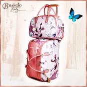 Arosa Elegant 2-Piece Flamingo wheeled Duffle  Bag Set[2pcs]