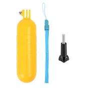 Floating Hand Grip for GoPro Hero 5-13, DJI Osmo Action – Waterproof Bright Yellow Buoyancy Stick with Wrist Strap – Non-Slip Handle Stabilizer for Diving, Surfing, Snorkeling, Swimming