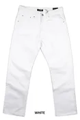 Access Apparel White Men's Jeans Denim Jeans, Loose Fit