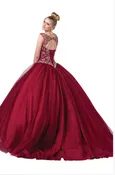 DQ1267 Lily's Burgundy Quinceanera/Sweet 16 Gown