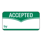 1″ x 2″ Accepted By Label