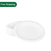 10"x8" Biodegradable Oval Paper Plates Microwavable 50pcs