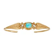 Art Deco Inspired Cuff with Black Opal &amp; Diamonds *Special Order Only*