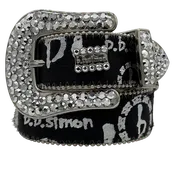 Acid Washed Pony Hair Classic – Black/Chrome