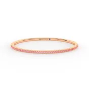 Centuria™ Bangle with Half Pavé pink sapphire