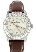 BREITLING Navitimer Automatic GMT 41MM Brown Leather Men's Watch A32310211G1P1