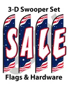 3D Curved Top Swooper Flag Set w/Hardware #4-4761-200Kit