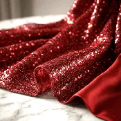 Sequin Spandex Fabric by the Yard 54” Wide – Iridescent Mini Glitz Stretch Sequin Fabric for Dresses, Dancewear, Costumes & Evening Wear