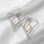 Sacred Flame Heart Earrings