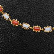 Agate & Gold Estate Necklace