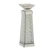 14"H Glam Pedestal Glass Candle Holder - Home Decor