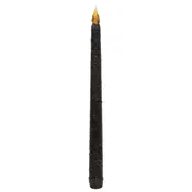 Black Slender Timer Taper Candle, 10.75"