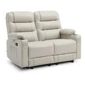 56 in Reclining Loveseat Recliner with Heat & Massage PR622