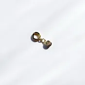 Bezel Set Lock Charm