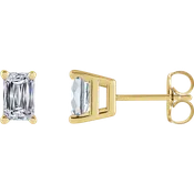 1 1/2 Carat Emerald Diamond Classic Studs  Lab Grown