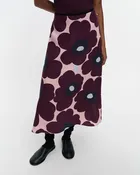 Edeta Unikko Midi Skirt | Pink, Wine, Navy