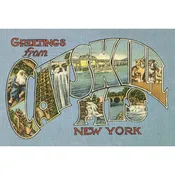 Postcard Greetings from the Catskill Mts New York