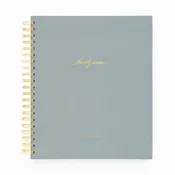 2027 Large Weekly Spiral Planner, Solid Dusty Blue