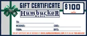 $100 Humbucker Music Gift Certificate