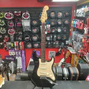 1997 Squire Affinity Stratocaster Electric Guitar - Black SN# NC754194