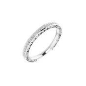14K White Gold 1/8 CTW Natural Diamond Anniversary Band