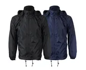 Renegade Sportswear Men’s & Big Men’s Nylon Hooded Windbreaker Jacket