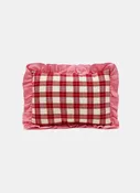 ANNABELLE PLAID - Red and Peony Petite Pillow