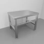 Free-Standing Stainless Steel Cleanroom Bench