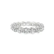 14K Gold Classic Women's Lab Grown Diamond Ring with 16 Stones