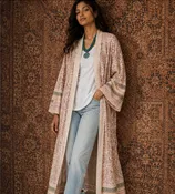 Anika Hand Block Printed Kimono